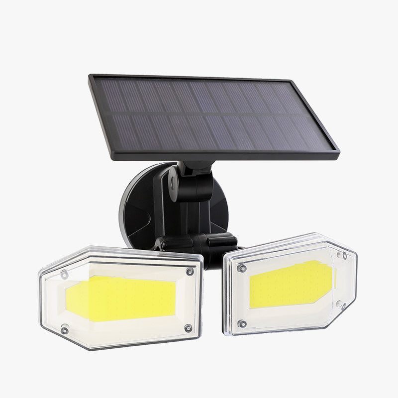 New Solar Wall Light Double Head Rotatable Home Courtyard Waterproof Solar Street Light