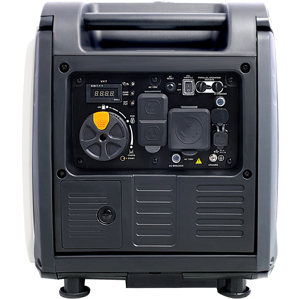 Inverter Generator 4500w portable generator electric start, Super quiet foldable handle with wheel,212cc 4 stroke CARB EPA compliant