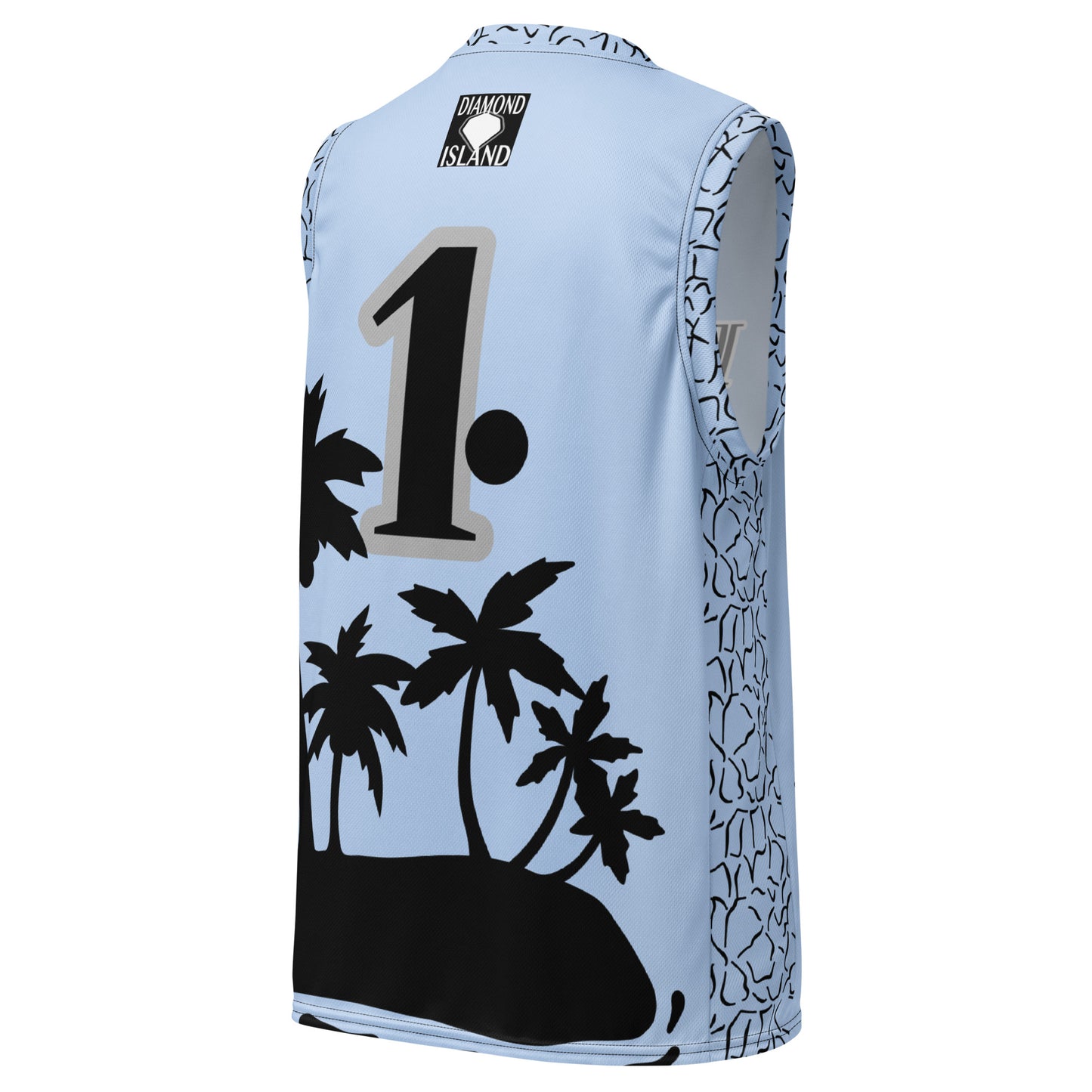 DIAMOND ISLAND ATHLETES EDITION unisex basketball jersey (light blue)