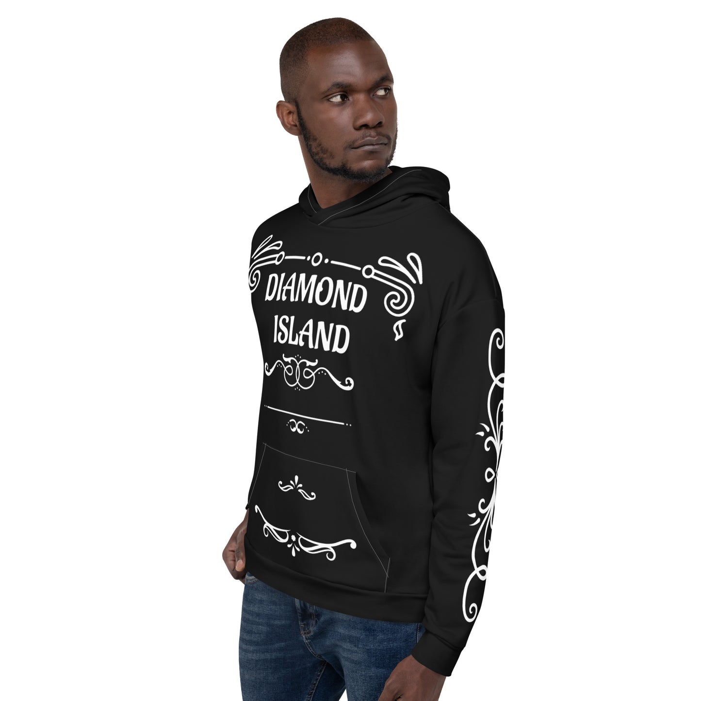 DIAMOND ISLAND DESIGNER Unisex Hoodie (black)