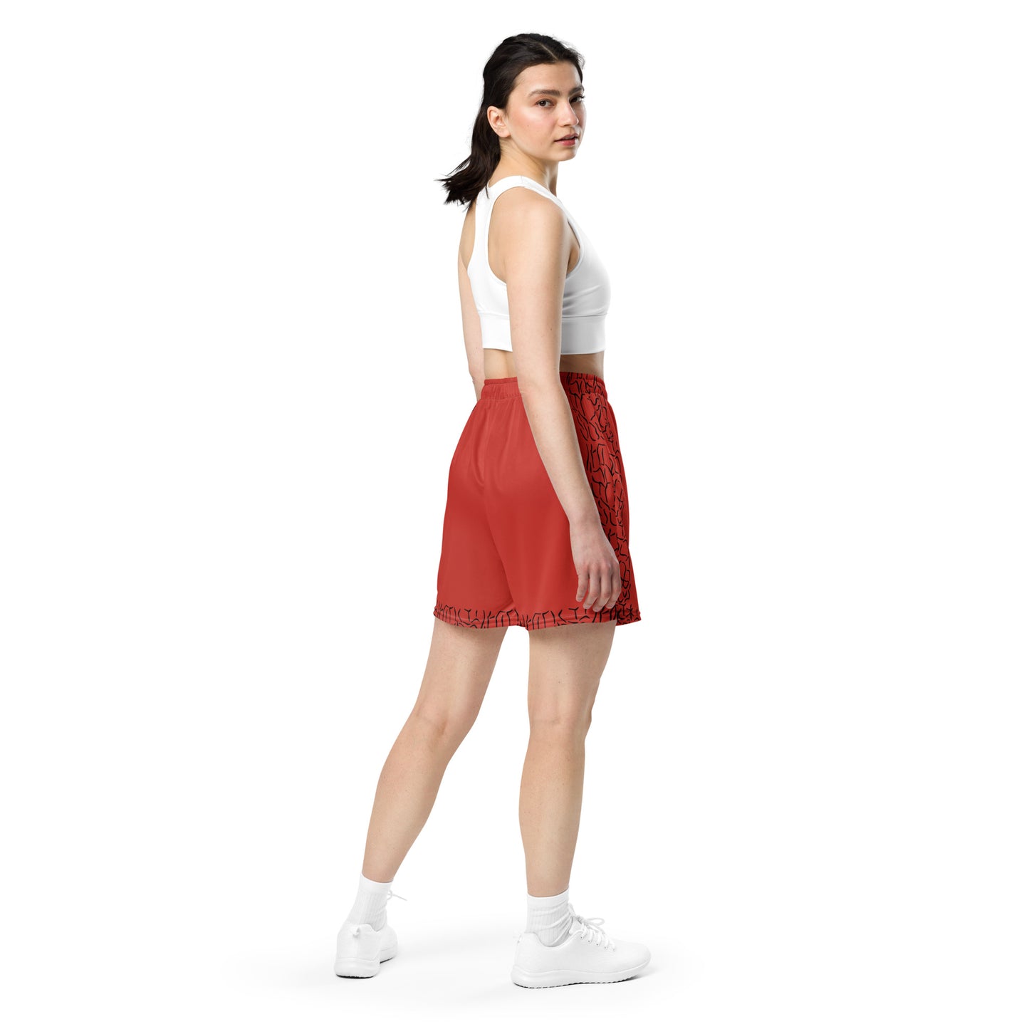 DIAMOND ISLAND ATHLETES EDITION Unisex mesh shorts (red)