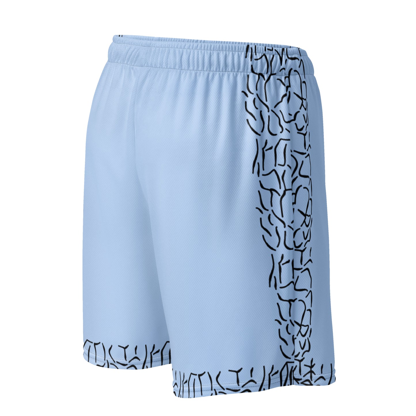 DIAMOND ISLAND ATHLETES EDITION Unisex mesh shorts (light blue)