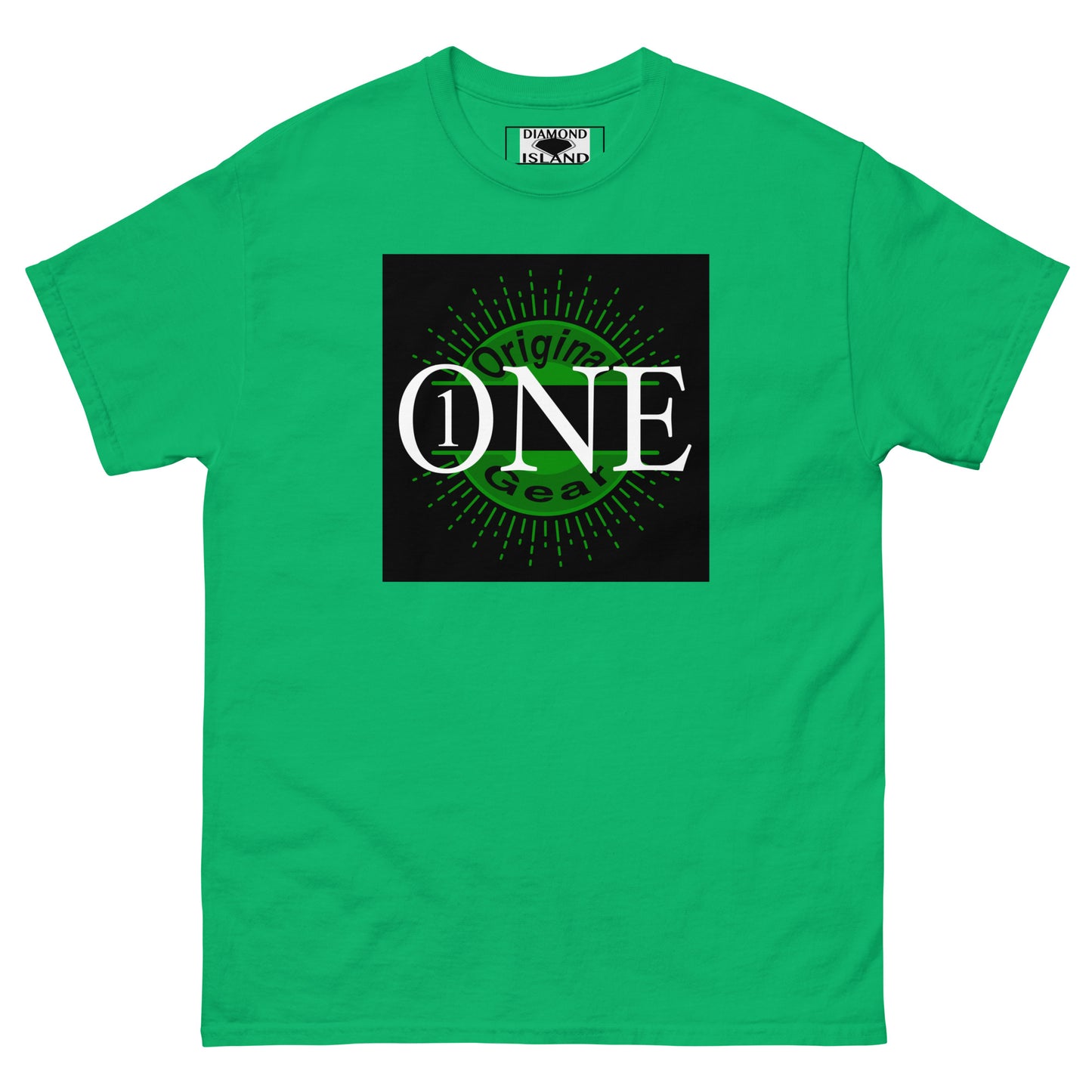ONE ORIGINAL GEAR Men's classic tee Irish Green/ Black; Black/ Irish Green
