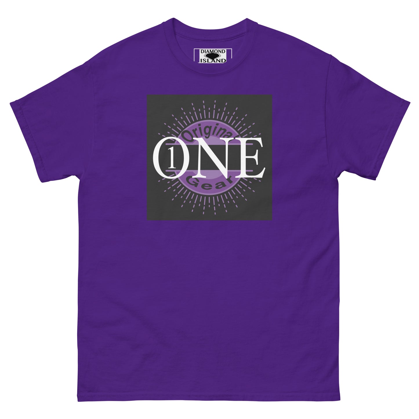 ONE ORIGINAL GEAR Men's classic tee Purple/ Black; Black/ Purple