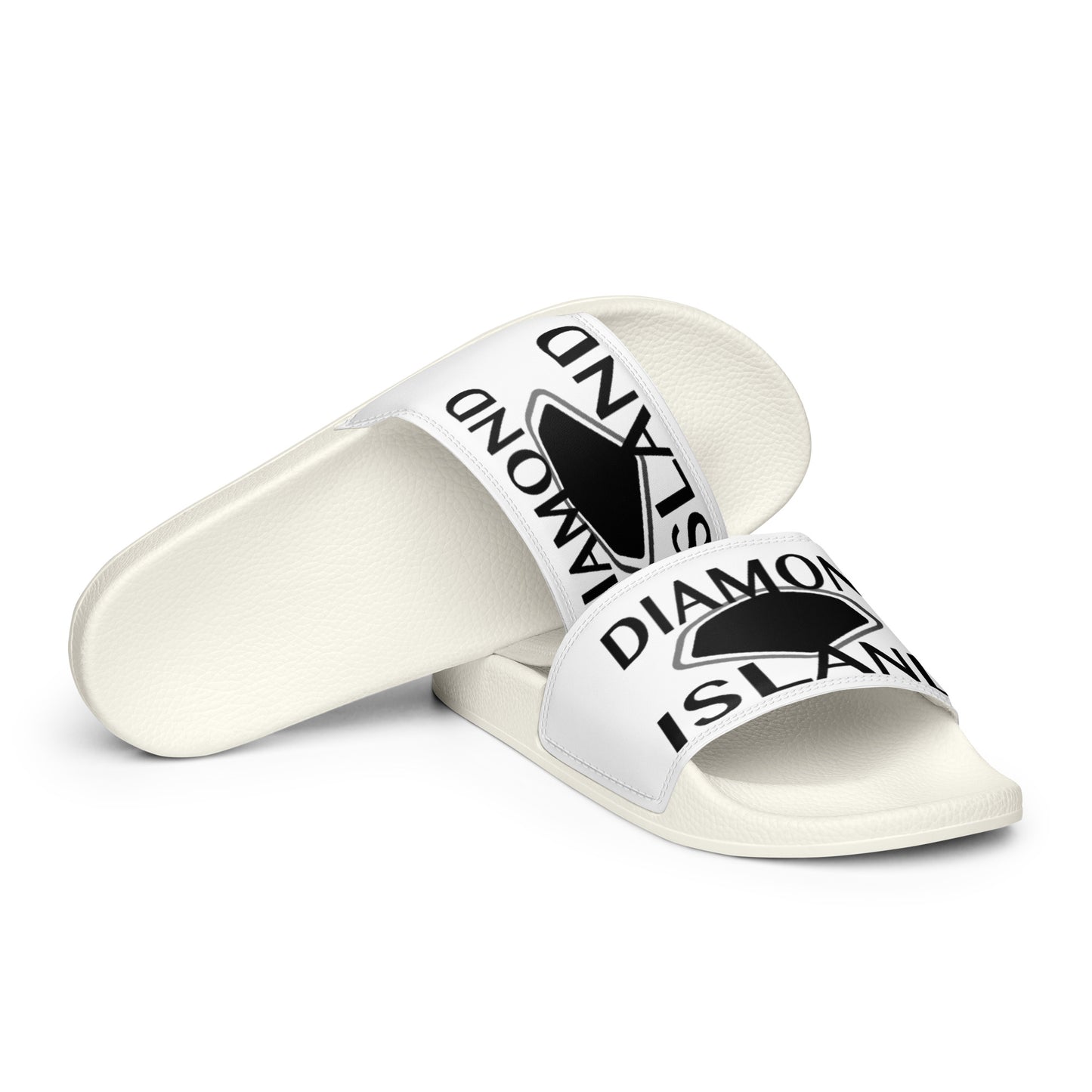 DIAMOND ISLAND Women's slides White/Black; Black/White