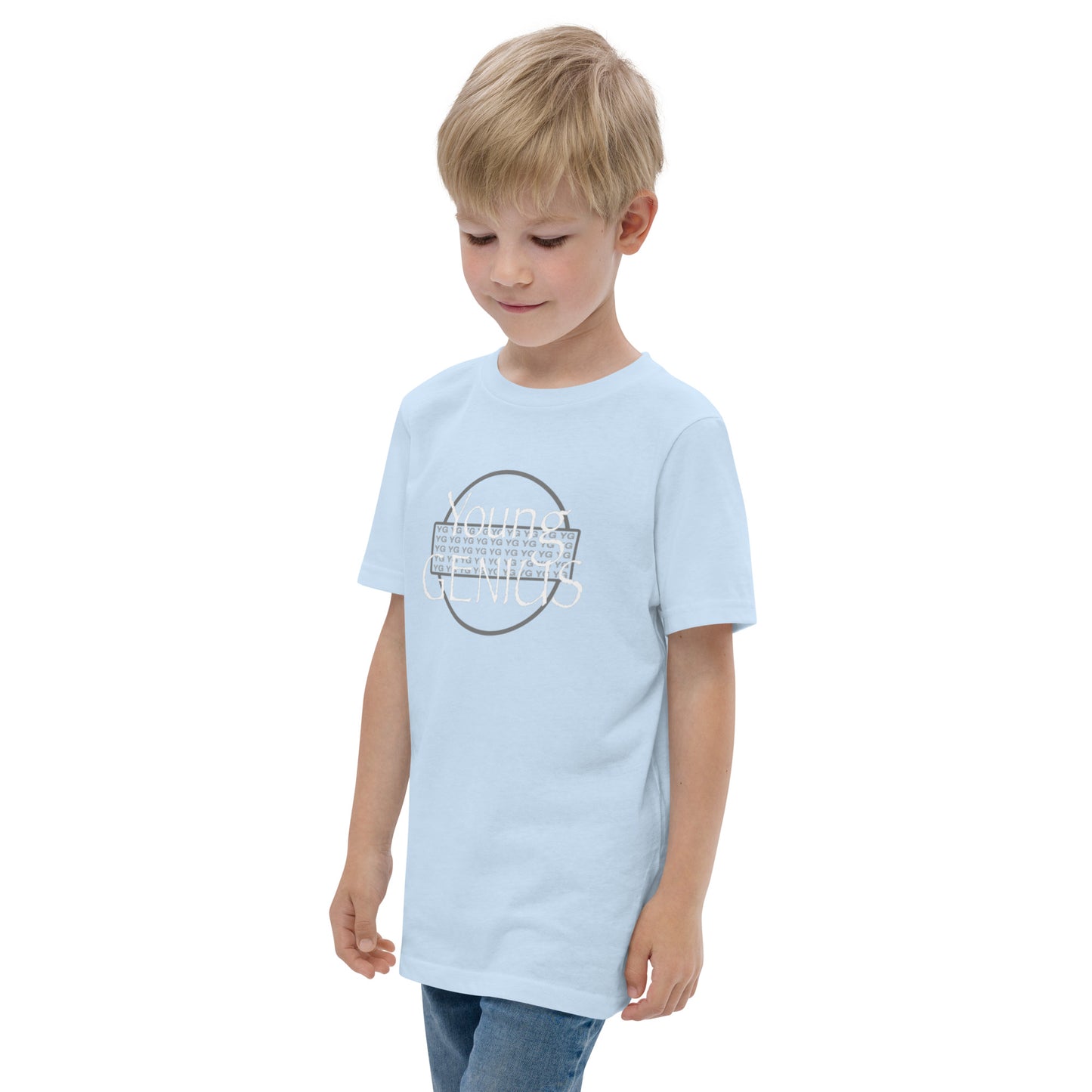 YOUNG GENIUS GEAR Youth jersey t-shirt Black/ Blue/ Gray/ Light Blue