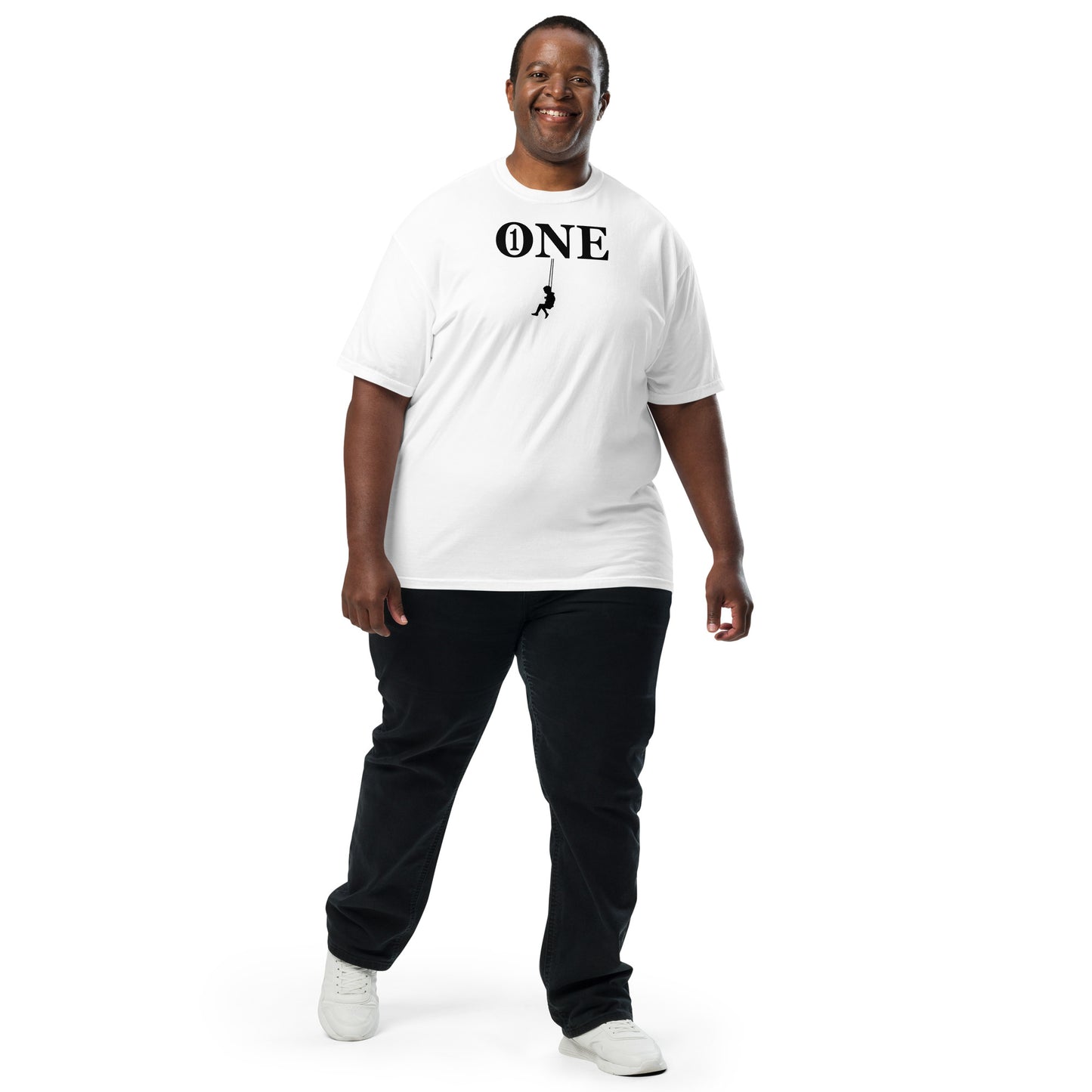 ONE ORIGINAL GEAR SWINGER heavyweight t-shirt White/ Black