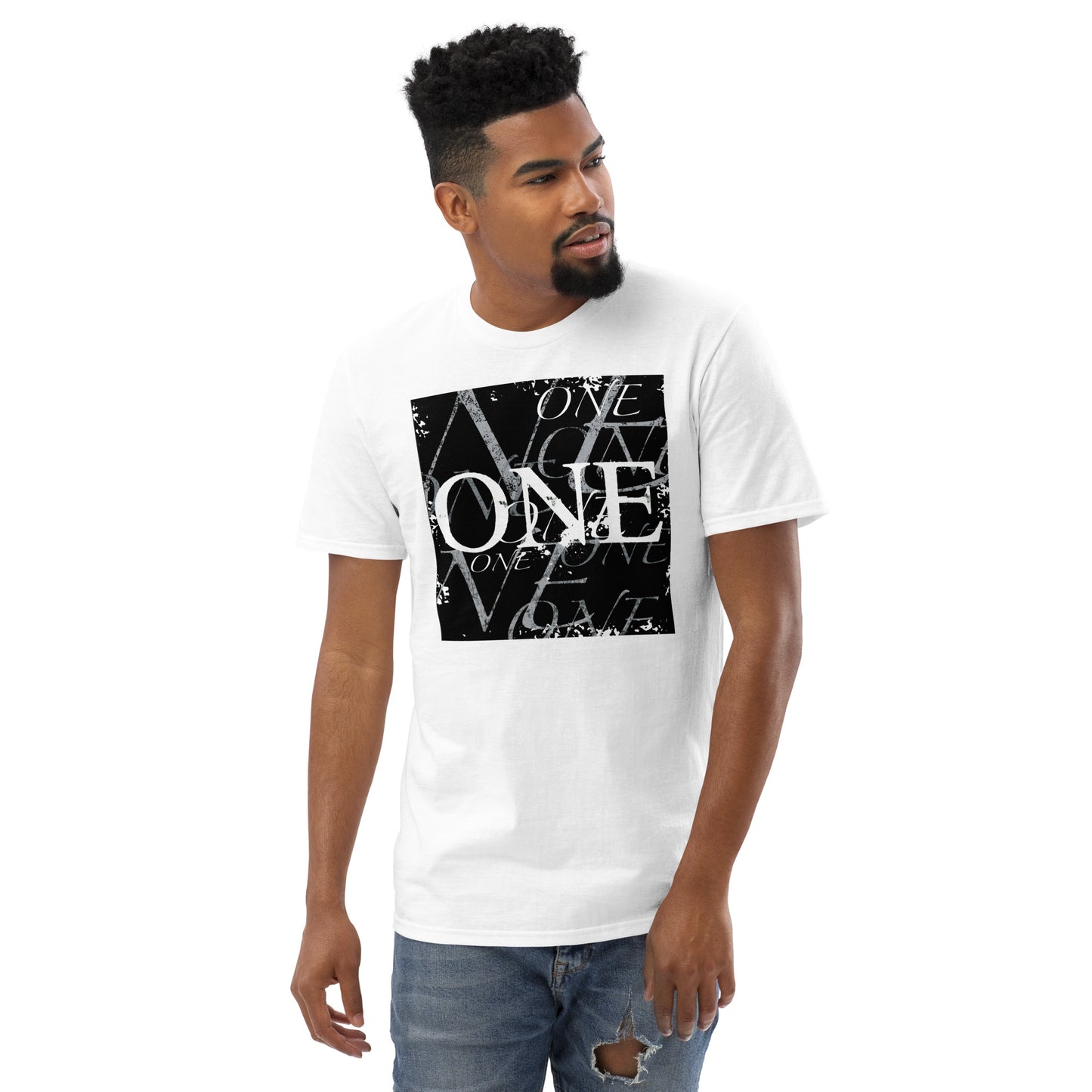ONE ORIGINAL GEAR REPEAT Short-Sleeve T-Shirt Black; Navy; Heather Dark Gray; Royal Blue; Heather Gray; White