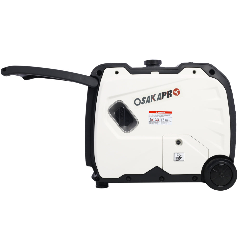 Inverter Generator 4500w portable generator electric start, Super quiet foldable handle with wheel,212cc 4 stroke CARB EPA compliant
