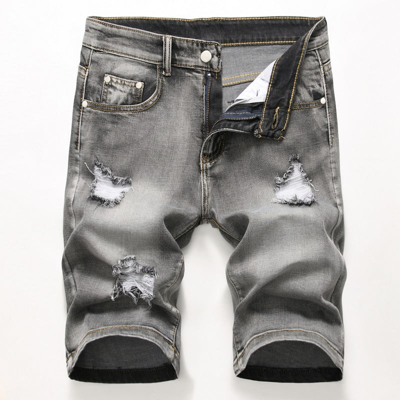 New Denim Ripped Shorts