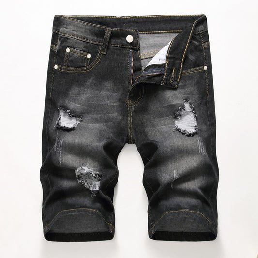 New Denim Ripped Shorts
