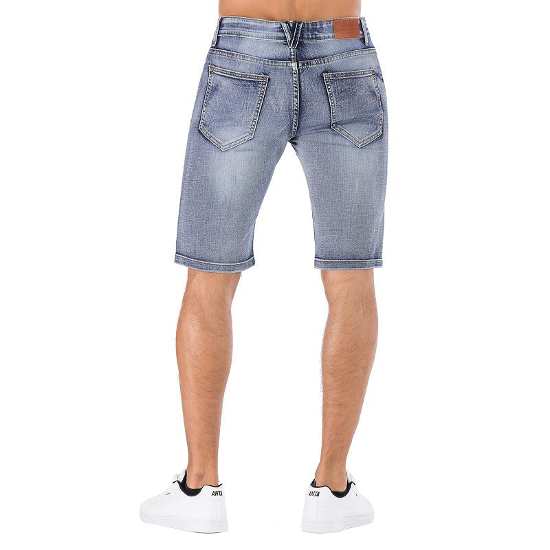 New Denim Ripped Shorts