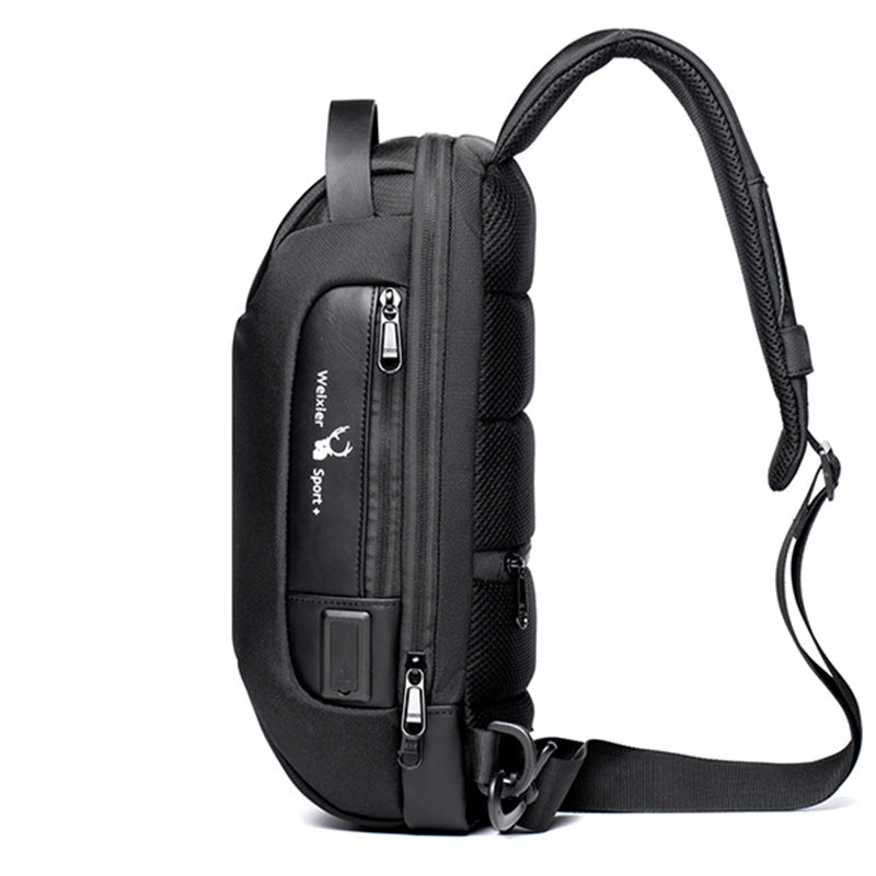 New Shoulder Chest USB Charging Bag