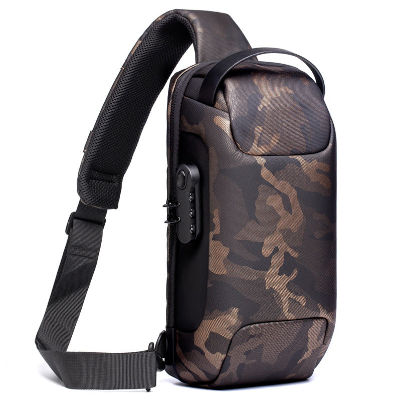 New Shoulder Chest USB Charging Bag