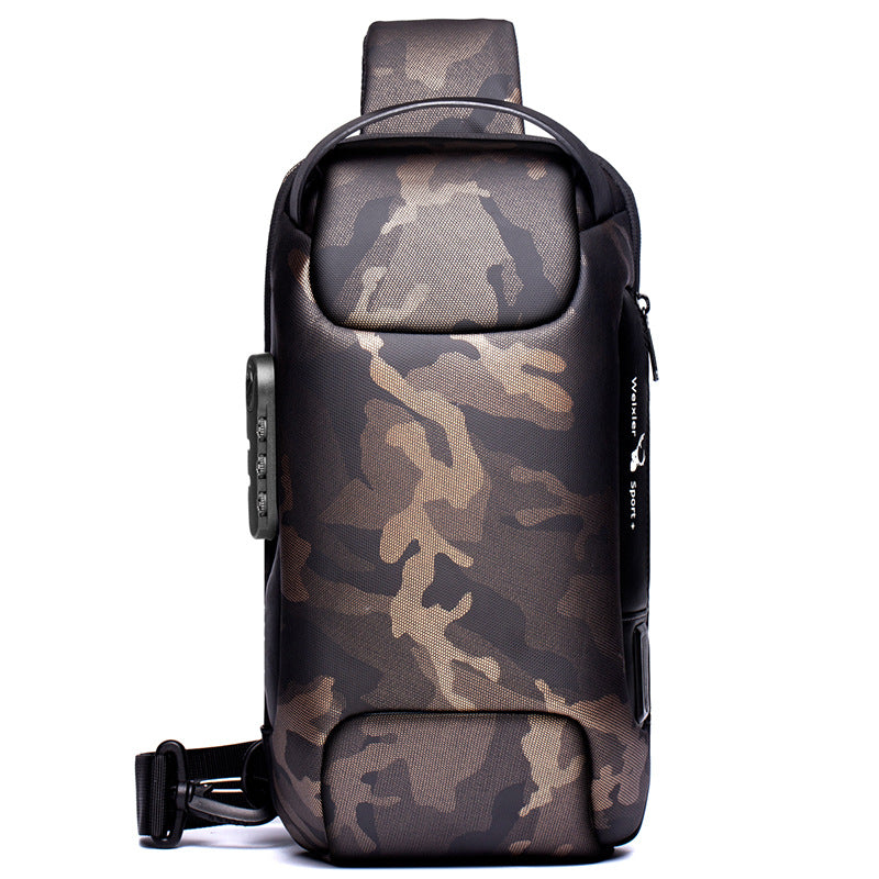 New Shoulder Chest USB Charging Bag