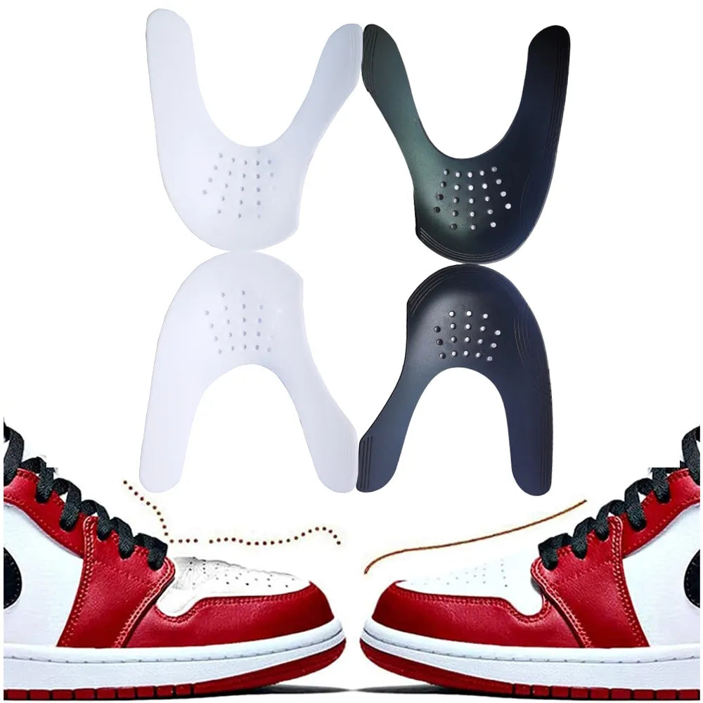 New 2 Pair Sneakers Anti Crease Protector for Sports Anti Fold Stretcher Accessories Basketball Extender Protection|Shoe Care Kit