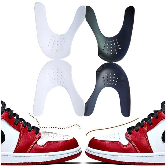 New 2 Pair Sneakers Anti Crease Protector for Sports Anti Fold Stretcher Accessories Basketball Extender Protection|Shoe Care Kit
