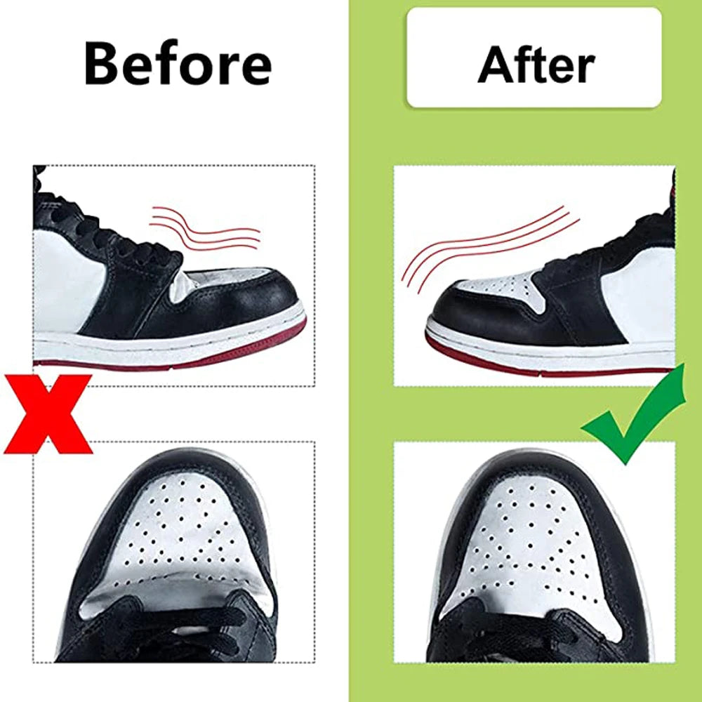 New 2 Pair Sneakers Anti Crease Protector for Sports Anti Fold Stretcher Accessories Basketball Extender Protection|Shoe Care Kit