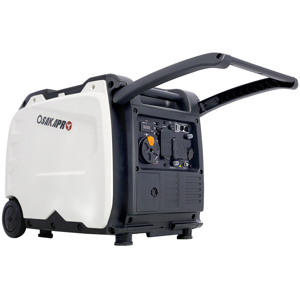Inverter Generator 4500w portable generator electric start, Super quiet foldable handle with wheel,212cc 4 stroke CARB EPA compliant