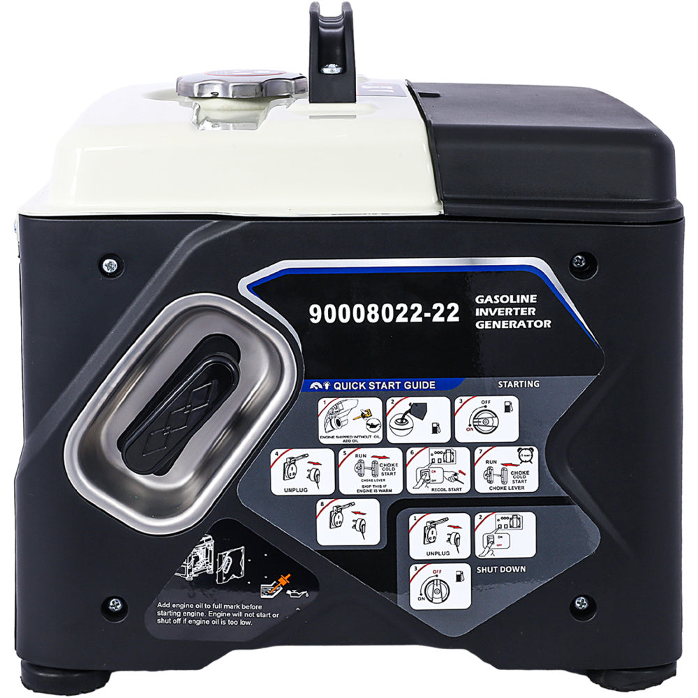 New Portable Inverter Generator,1200W ultra-quiet gas engine, EPA Compliant, Eco-Mode Feature, Ultra Lightweight for Backup Home Use; Camping