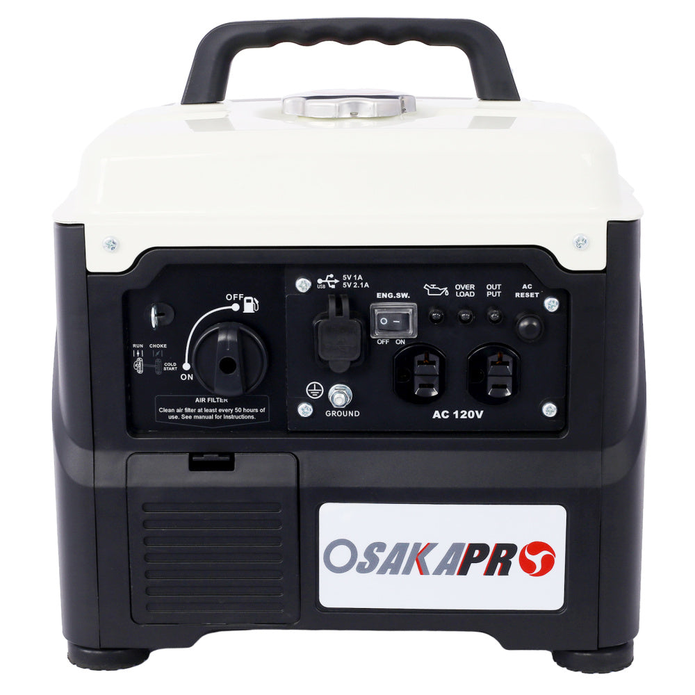 New Portable Inverter Generator,1200W ultra-quiet gas engine, EPA Compliant, Eco-Mode Feature, Ultra Lightweight for Backup Home Use; Camping