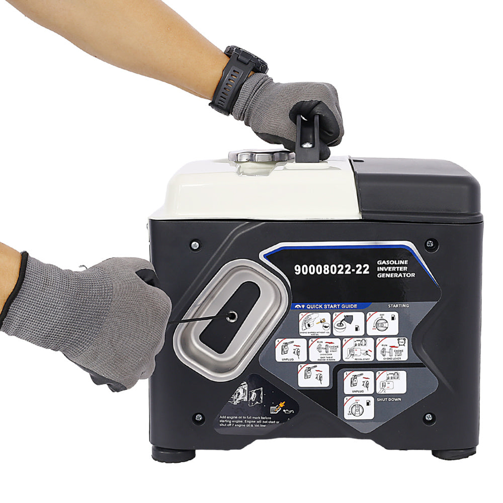 New Portable Inverter Generator,1200W ultra-quiet gas engine, EPA Compliant, Eco-Mode Feature, Ultra Lightweight for Backup Home Use; Camping