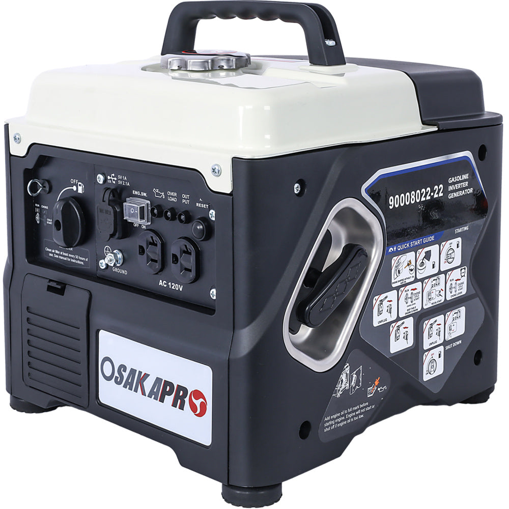 New Portable Inverter Generator,1200W ultra-quiet gas engine, EPA Compliant, Eco-Mode Feature, Ultra Lightweight for Backup Home Use; Camping