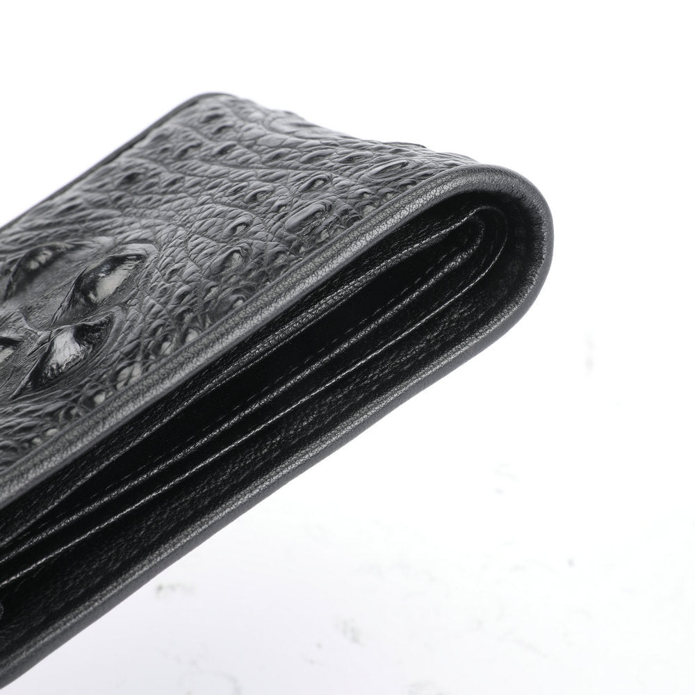 New Crocodile Leather Wallet Men Genuine Leather Horizontal Wallet