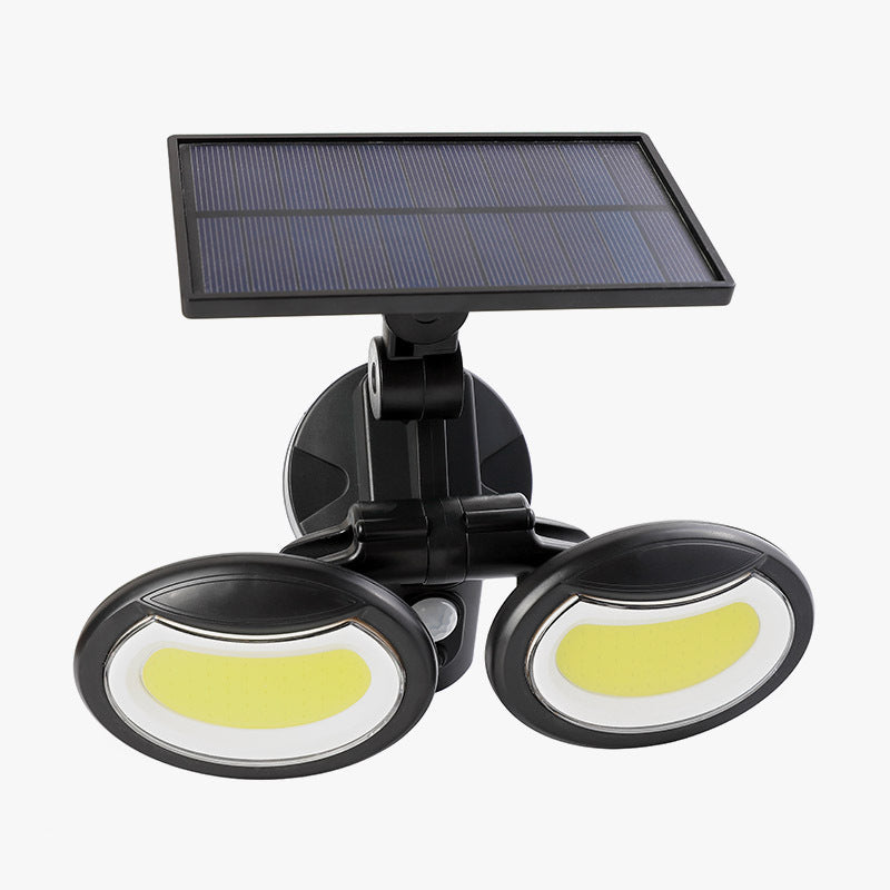 New Solar Wall Light Double Head Rotatable Home Courtyard Waterproof Solar Street Light