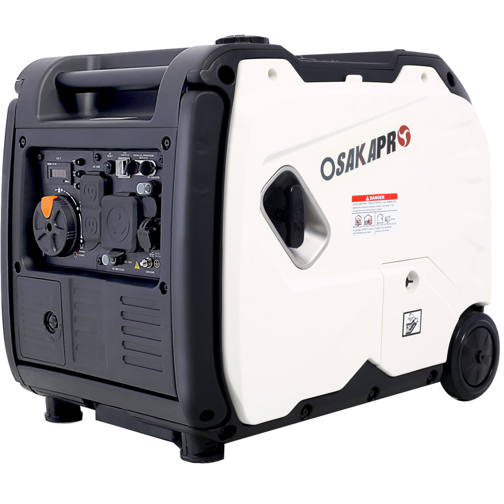 Inverter Generator 4500w portable generator electric start, Super quiet foldable handle with wheel,212cc 4 stroke CARB EPA compliant