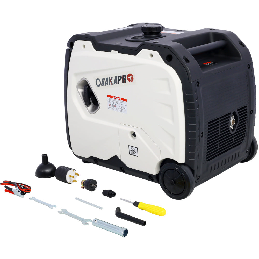 Inverter Generator 4500w portable generator electric start, Super quiet foldable handle with wheel,212cc 4 stroke CARB EPA compliant