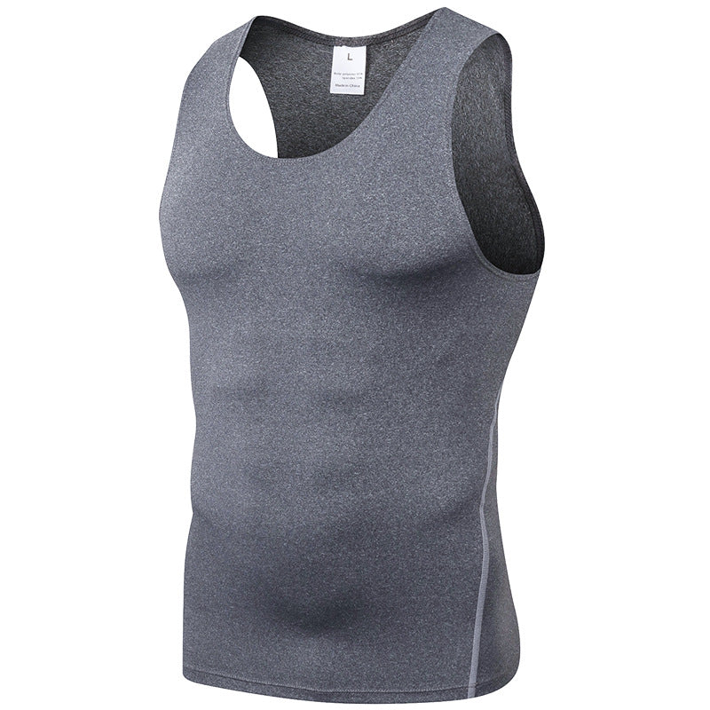 New Sports PRO Men Training Tight Vest Basketball Fitness Running Quick Dry Vest Clothes