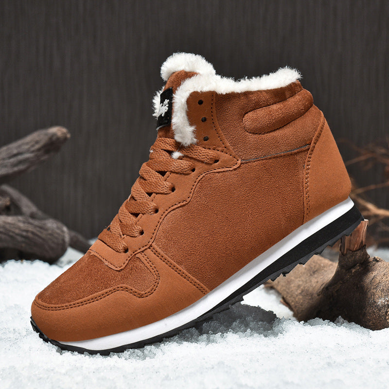 New Men And Women Cotton Shoes Lightweight Inside Snow Boots High-top