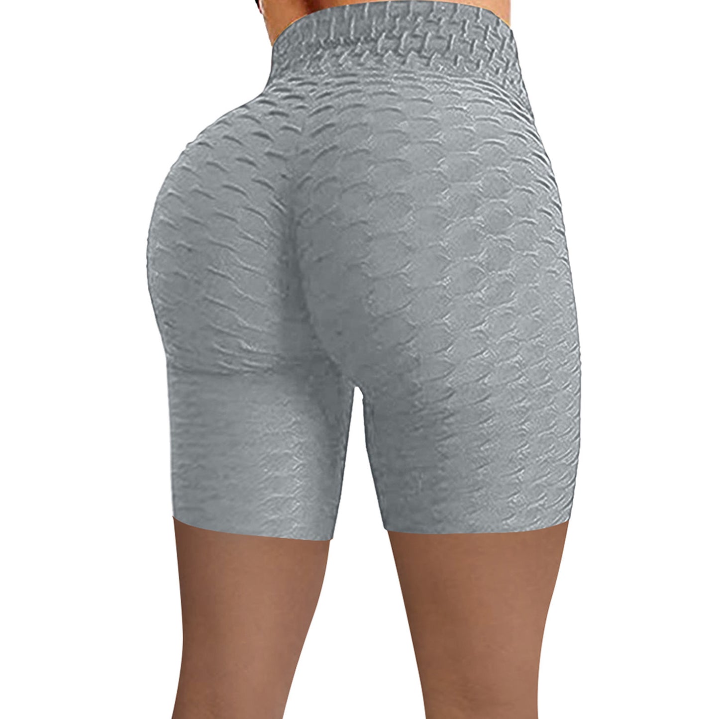 New High Waist Jacquard Bubble Shorts