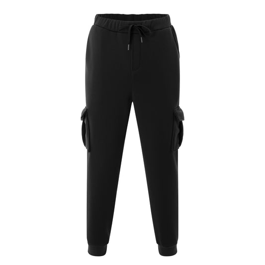 New Men Winter Pocket Sports Fleece Pants