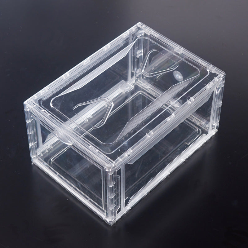 New Magnetic Suction Sneakers Storage Box Sports Shoes Display Dust-proof And Moisture-proof Shoe Cabinet