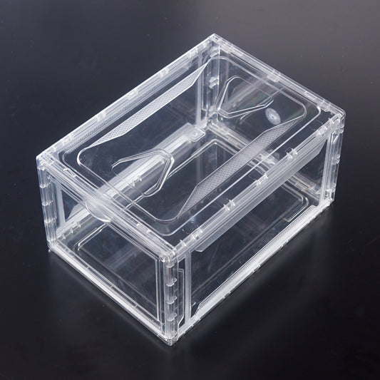 New Magnetic Suction Sneakers Storage Box Sports Shoes Display Dust-proof And Moisture-proof Shoe Cabinet