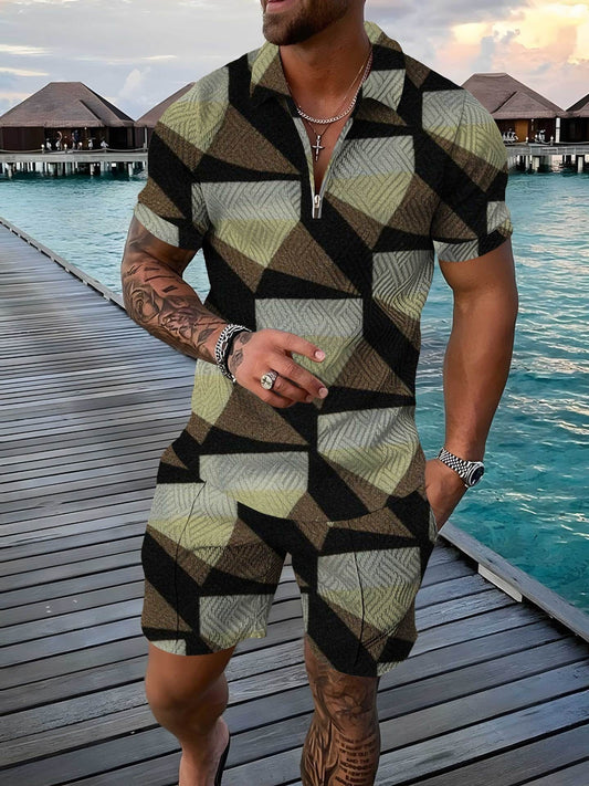 New Polo Shirt Men Suit