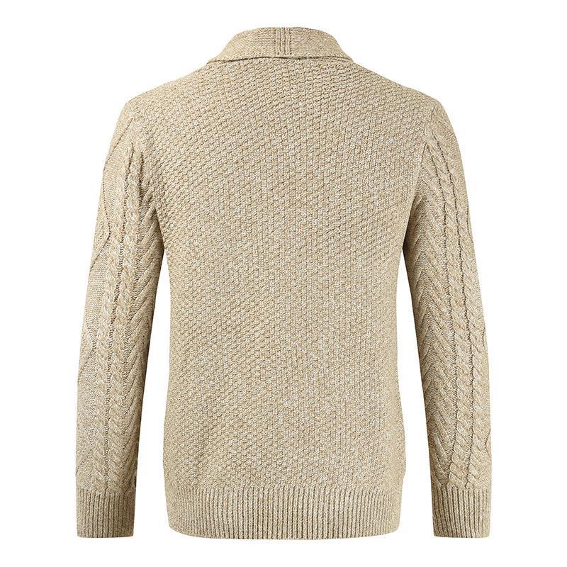 New Men Sweater Winter  Knitted Cardigan Loose Thickened Jacket