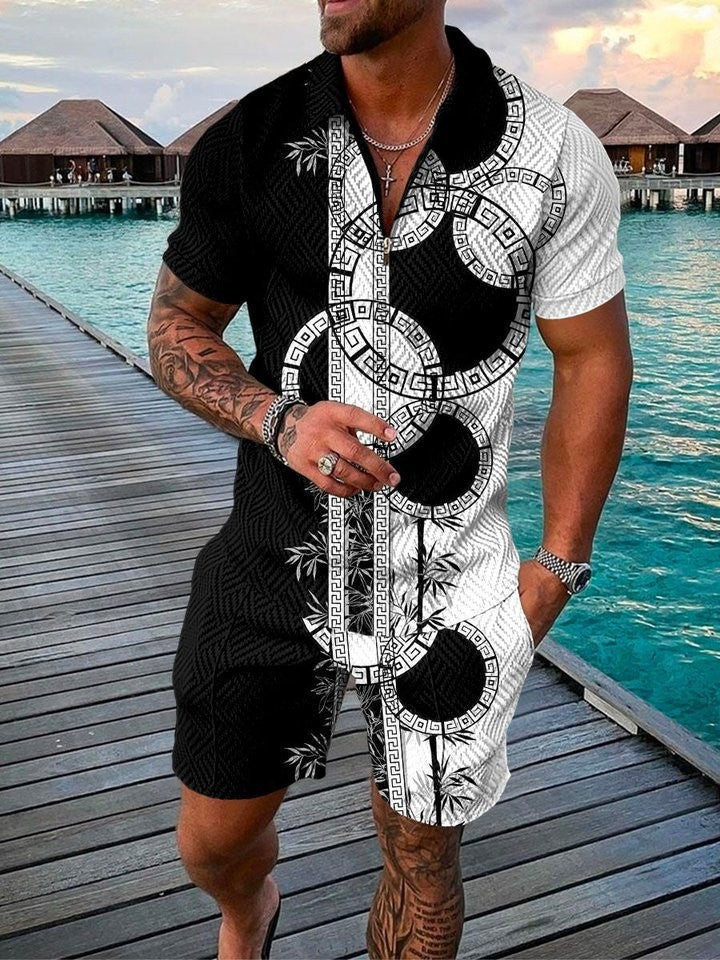 New Polo Shirt Men Suit