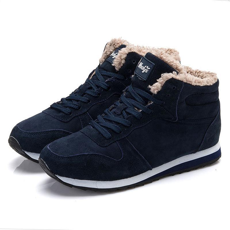 New Men And Women Cotton Shoes Lightweight Inside Snow Boots High-top