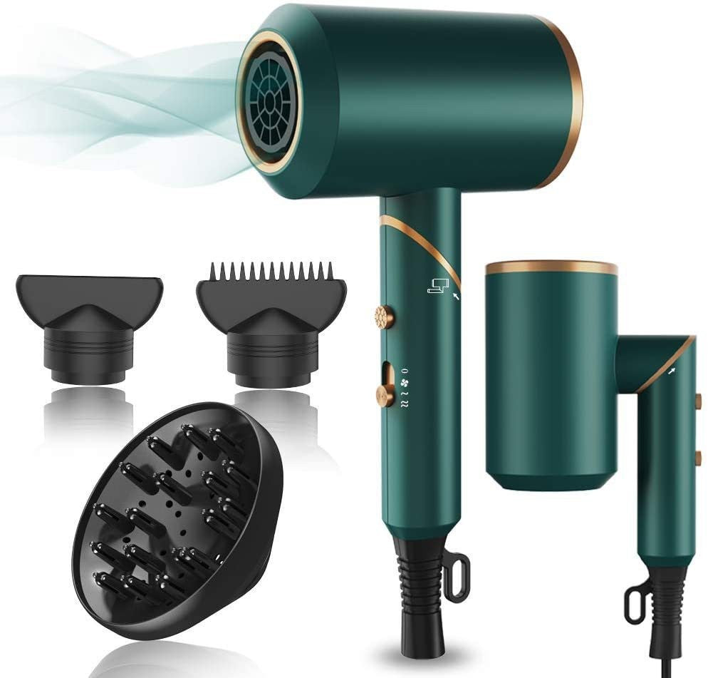 New High-power Folding Negative Ion Household Hair Dryer