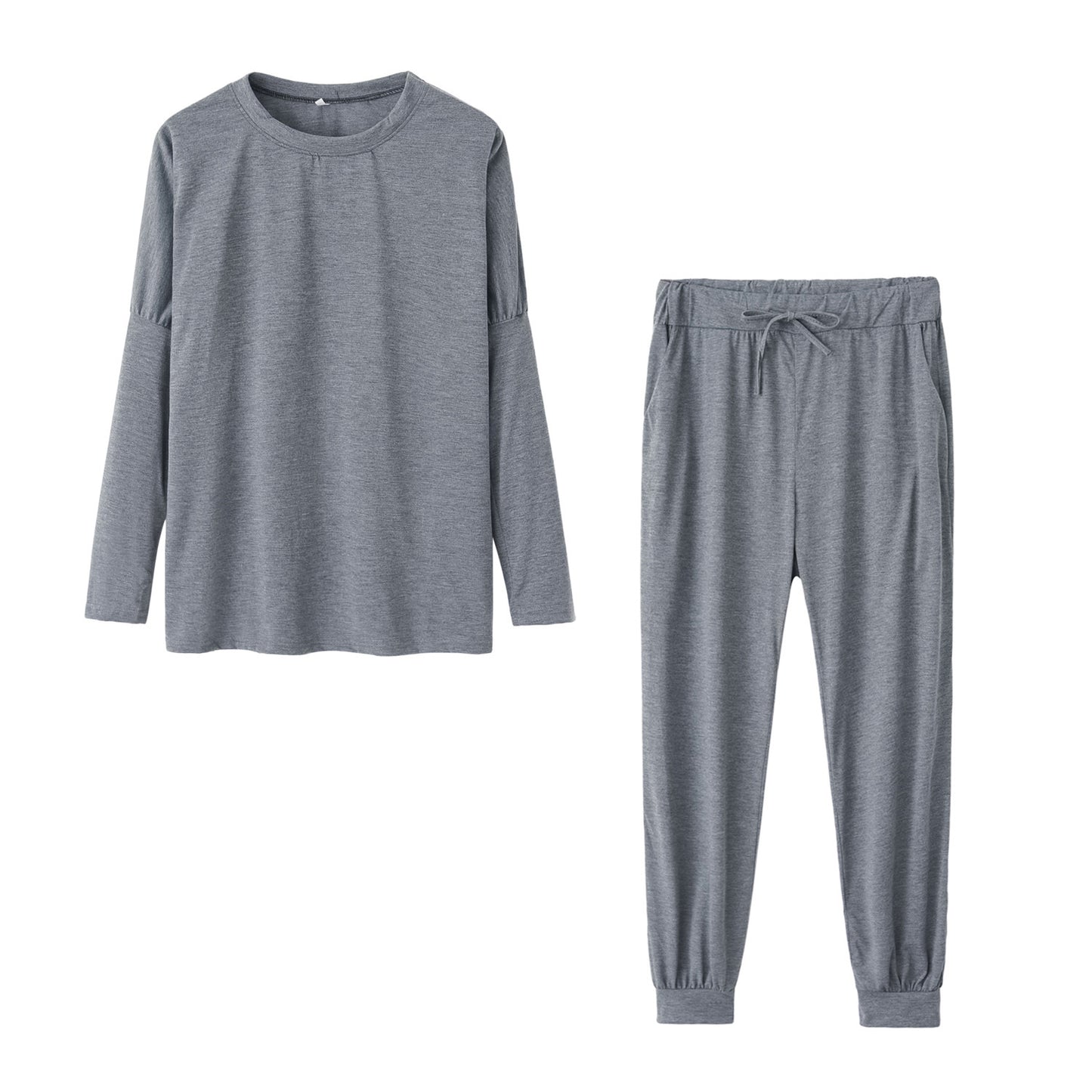 New Loose Solid Color Long-sleeved Casual Suit