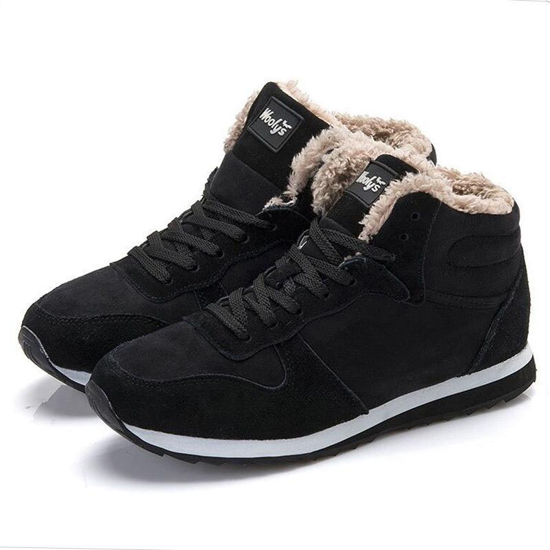 New Men And Women Cotton Shoes Lightweight Inside Snow Boots High-top