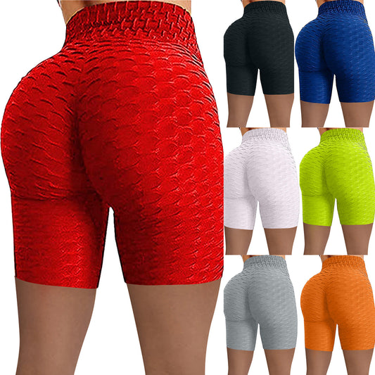 New High Waist Jacquard Bubble Shorts