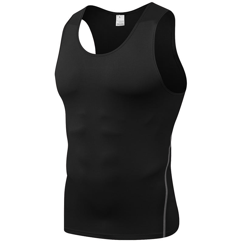 New Sports PRO Men Training Tight Vest Basketball Fitness Running Quick Dry Vest Clothes