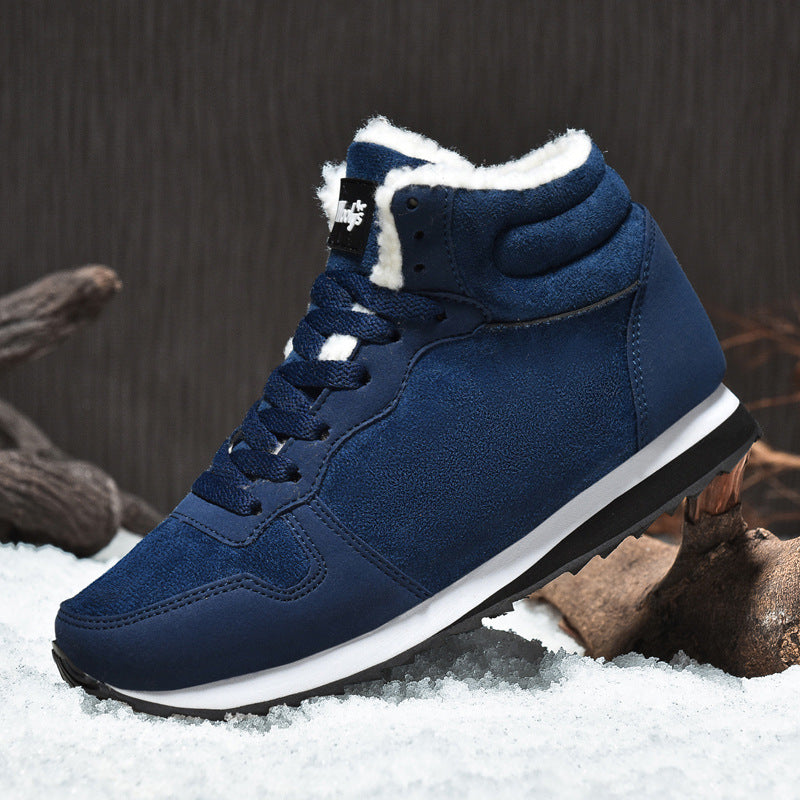 New Men And Women Cotton Shoes Lightweight Inside Snow Boots High-top