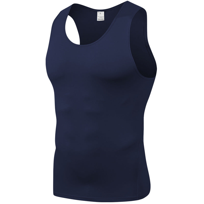 New Sports PRO Men Training Tight Vest Basketball Fitness Running Quick Dry Vest Clothes