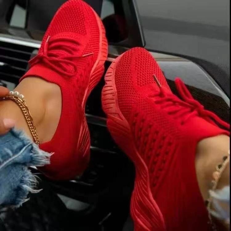 New Women Cushion Bottom Mesh Breathable Casual Shoes