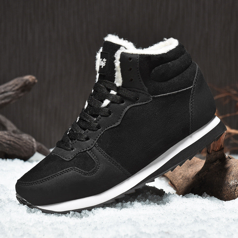 New Men And Women Cotton Shoes Lightweight Inside Snow Boots High-top